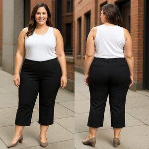 NWT Alfani Plus Comfort‎ Waist Capri Pants size 18W